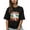 Black, variant on Women's Graphic T-Shirt Black L Women's Tops Funny Dinosaur Pattern Crew Neck Short Sleeve Shirts for Women