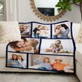 thumbnail image 6 of Personalized Gifts for Mom Dad, Custom Throw Blankets with Photos, Customized Gifts for Women Men Family Friend Girlfriend on Birthday Christmas Mothers Fathers Day Valentines Day, 6 of 6