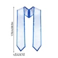 thumbnail image 2 of Graduation Season Ribbon Etiquette Shoulder Strap Double Layer Solid Color Honorary Silk Shawl Gift, 2 of 5