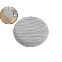 VQPeo Padded Stool Covers - Stool Covers Round Bar Stool Covers Slip Seat Cover with Elastic Bands Sturdy(Gray)
