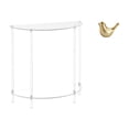thumbnail image 1 of Mesa Auxiliar De Acrílico Para Espacios Pequeños Con Figura De Pájaros Dorados, Estatua De Animal Moderna, Mesa Auxiliar, Mesita De Noche, Decoración Del Hogar, Escultura De Pájaro Para, 1 of 8