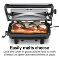 thumbnail image 6 of Panini Nonstick Grill & Sandwich Maker, 1400W, Silver, Hand Wash, Metal, 6 of 8