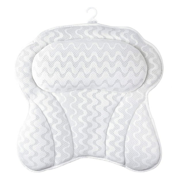 Aibecy Bath Pillow Bathtub Pillow Spa Bath Pillows For Tub Neck Shoulder Back Support With Suction Cups Fits All Bathtub Home Spa For Men Women Walmart Com Walmart Com