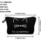 thumbnail image 2 of Bolsa de cosméticos de viaje Bolsa de maquillaje I'm So Purrrfect Cat para mujeres Loomiloo Bolsas de viaje pequeñas impermeables con cremallera Lindo bolsa de accesorios de viaje, 2 of 5