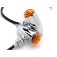 thumbnail image 1 of Krator Motorcycle 2 pcs Chrome Amber Turn Signals Lights Compatible with Honda VTX 1800 TYPE C R S N F T RETRO, 1 of 6
