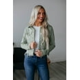 thumbnail image 2 of Gemma Risen Denim Jacket - Olive, 2 of 6