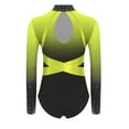 thumbnail image 4 of TSSOE Kids Girls Rhinestone Long Sleeve Ballet Dance Leotard Rhythmic Gymnastics Jumpsuit Bodysuit Dancewear Yellow 14, 4 of 5