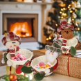 thumbnail image 6 of Clearance!XEOVHV Christmas Candy Storage Basket, Santa Claus Reindeer Snowman Candy Basket Christmas Decoration Candy Bowl Dish Xmas Sugar Snack Container for Table Desk Decoration Christmas Gift, 6 of 8