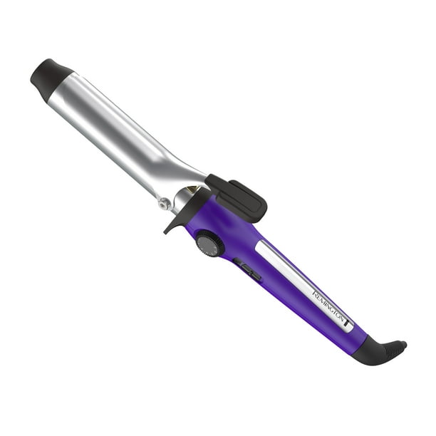 Remington 1_" Ceramic Clipped Curling Iron, Purple, CI5032