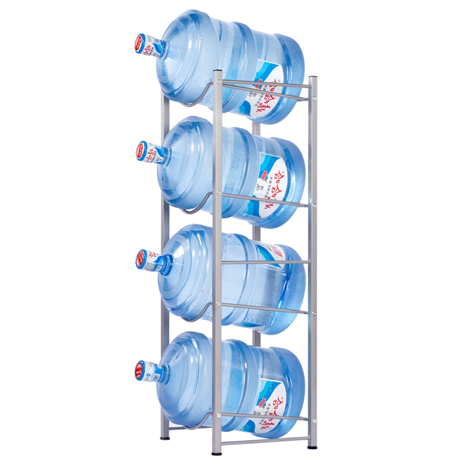 4-Tier Water Rack Stainless Steel Heavy Duty Water Cooler Jug Rack