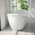 thumbnail image 3 of Dreamline BTCA6032WFXXC00 Caspian 60" Free Standing Acrylic Soaking Tub - White, 3 of 12