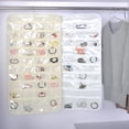thumbnail image 7 of 80 Pockets Hanging Jewelry Organizer for Women, Storage Bag for Earrings Necklace Bracelet Ring Accessory Display Holder Box White, 7 of 7