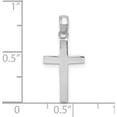 thumbnail image 3 of Avariah Solid 10k White Gold Polished Cross Pendant - 22.8mm, 3 of 5