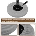 thumbnail image 3 of Fundas de Taburete Redondo de 2 piezas, Fundas de Silla Redonda Diámetro 12-14", Cojines de Asiento de Silla Redonda Gris Claro, 3 of 6