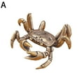 thumbnail image 4 of Creative Cute Crab Pen Holder,Brass Crab Pen Holder,Crab Spoon Holder,Realistic Weightlifting Crab Shaped Pencil Rack,Funny Brass Weightlifting Crab Pen Holder,for Pen Storage Office Display Decor, 4 of 8