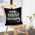 thumbnail image 5 of LALILO Throw Pillow Covers Brush Make Motivational Quote Brush Cushion Cover 18" x 18", 2 Pack, 5 of 6