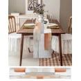 thumbnail image 3 of Ldtrchee Orange Grey Oil Painting Table Runner 72 Inches, Ombre Watercolor Modern Art Bed Runner Dresser Scarves Tabletop for Indoor Outdoor Parties/Ceremony/Banquet, 14" x 72", 3 of 8
