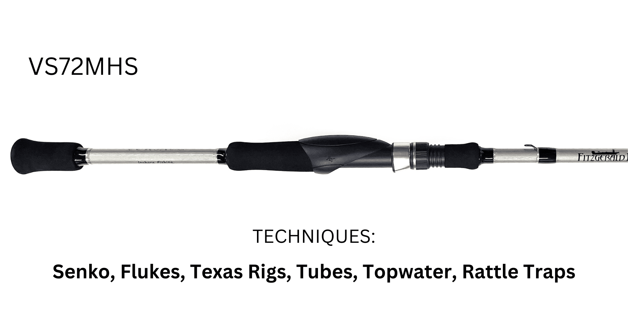 Fitzgerald Fishing Vursa 7'2" Medium Heavy Spinning Rod