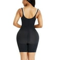 thumbnail image 2 of Women's Seamless Fajas Tummy Control Lightweight High Elasticity Butt Lifter Thigh Slimmer Plus Size Bodysuit Black 3XL, 2 of 8