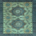 thumbnail image 1 of Ahgly Company Indoor Square Abstract Light Blue Modern Area Rugs, 8' Square, 1 of 4