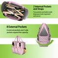 thumbnail image 6 of Garden Tool Bag,Pink Cute French Bulldogs Garden Tool Organizer,Garden Gifts,Waterproof Multi-Pocket Garden Tool Storage 11.8x5.5x11.4 Inch(Tools NOT Included), 6 of 6
