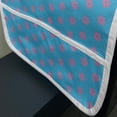 thumbnail image 3 of Blue and Pink Microwave Oven Cover, Symmetric Simplistic Retro Pattern with Tiny Petals, Water Resistant Organizer with Pockets for Kitchen, 36" x 12", Pink Deep Sky Blue, by Ambesonne, 3 of 4