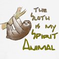 thumbnail image 3 of CafePress - The Sloth Is My Spirit Animal T Shirt - 100% Cotton Ringed T-Shirt, 3 of 4