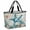 Teal Starfish, variant on Teal Coastal Starfish Beach Bag for Women,Large Breathable Mesh Beach Tote Bag,Vintage Summer Beach Nautical Coral Sandproof Lightweight Travel Bags for Vacation Picnic Swimming Pool 15.7"x15.7"x9.1"