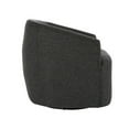 thumbnail image 3 of Benjara 29 Inch Classic Swivel Chair, Curved Back, Sloped Arms-Color:Gray, 3 of 6