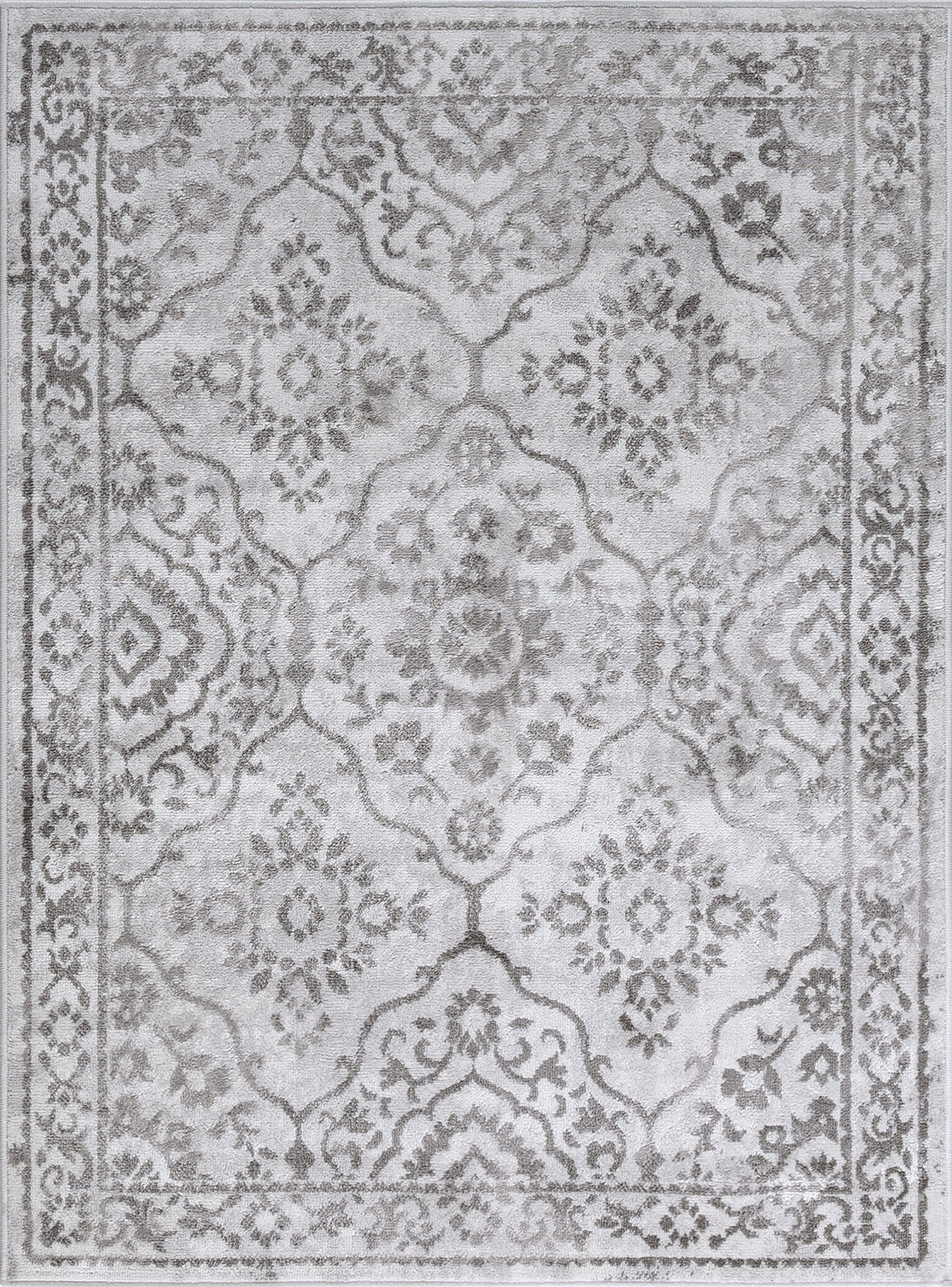 4x6 Modern White Area Rugs for Living Room | Bedroom Rug | Dining Room Rug | Indoor Entry or Entryway Rug | Kitchen Rug | Alfombras para Salas 4' x 5'3''