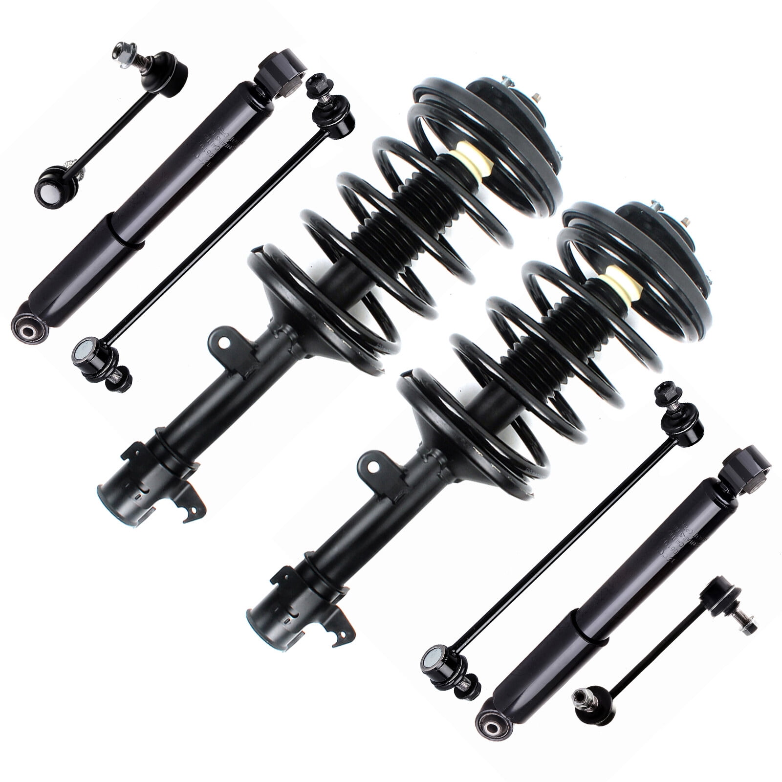 ECCPP 8PCS Complete Struts Assembly,Shock absorber,Stabilizer Bar Link Kit for Honda Pilot 2006-2008,
