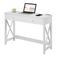 thumbnail image 2 of Convenience Concepts Oxford 1 Drawer 42 inch Desk with Charging Station, White, 2 of 7