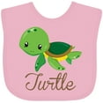 thumbnail image 3 of Inktastic Little Turtle Boys or Girls Baby Bib, 3 of 4