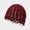 Burgundy, variant on Women Crochet Hollow Out Beanie Cap Handmade Tassel Knit Pullover Hat Boho Cap