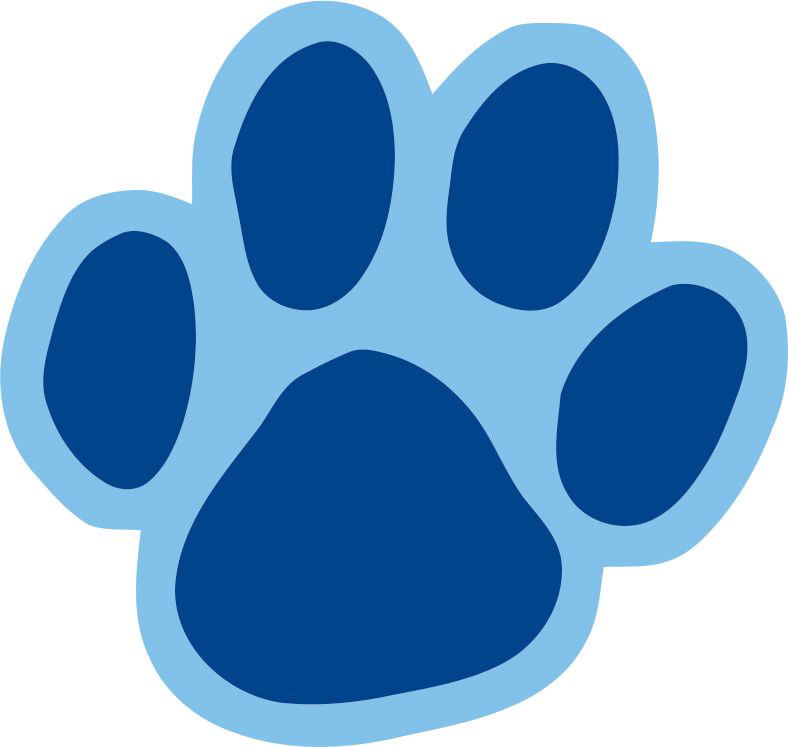 Blues Clues Blue Paw Print Kids Children's TV Show Wall Decals Decal