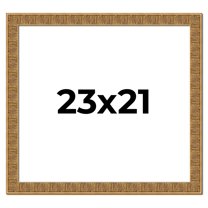 23x21 Frame Black and Gold Distressed Solid Wood Sonoma Picture Frame | 1.625 Inch Moulding Width |