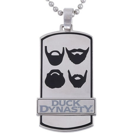 Duck Dynasty Men's Beards Stainless Pendant, 22"