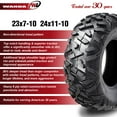thumbnail image 2 of Set 2 WANDA ATV Front Tires Set 23x7-10 for 95-98 Polaris Magnum 2x4, 2 of 6