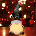 thumbnail image 1 of Gnomo de Navidad Adornos de felpa Luces nocturnas, 1 pieza Adornos de Papá Noel enano sueco brillante, Funciona con pilas Vacaciones Hogar Fiesta Oficina Navidad, 1 of 2
