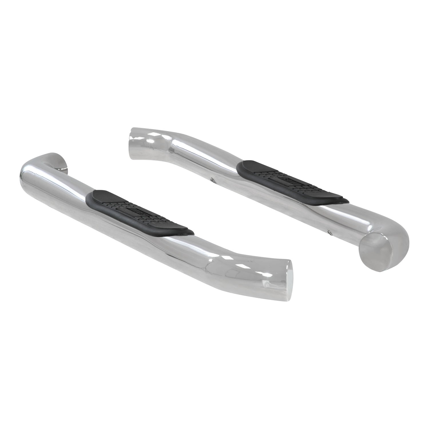 ARIES 3 Inch Round Side Bars Fits select: 2015-2018 CHEVROLET SILVERADO K1500 LT, 2014 CHEVROLET SILVERADO K1500