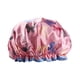 thumbnail image 1 of 1 gorro de ducha reutilizable, gorro de ducha impermeable de doble espesor (mariposa), 1 of 3