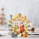 thumbnail image 5 of Estatua de belén en miniatura de resina para mesa, adorno de belén, luz de nacimiento de Jesús, decoración navideña sin batería, 5 of 8
