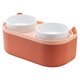 thumbnail image 1 of Comedero desmontable para perros con soporte de almacenamiento y platos de comida. naranja, 1 of 7