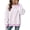 Pink, variant on Hurxie Oversized Sweatshirt for Women Crewneck Striped Shirt Long Sleeve Tops Pullover Womens Fall Fashion