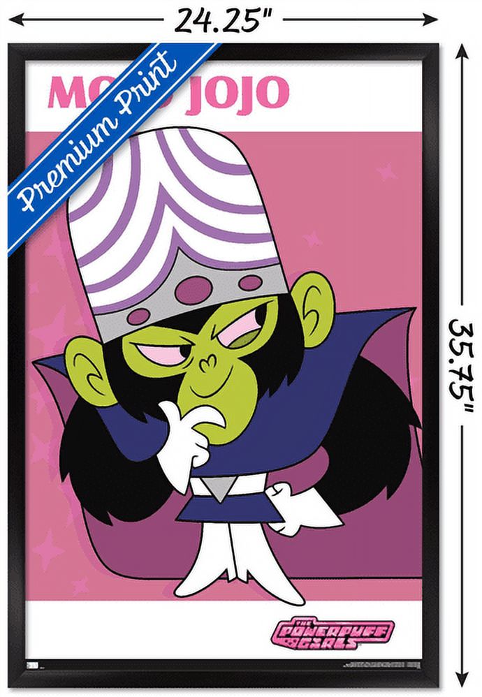 The Powerpuff Girls - Mojo Wall Poster, 22.375" x 34", Framed