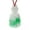 Green, White, variant on Hand Carved Chinese Green and White Simulated Buddha Pendant with Red Cord