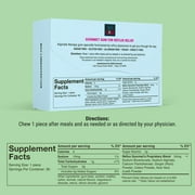 Reflux Gourmet Berry Soothe Gum Alginate Therapy Sodium Bicarbonate Gum for Acid Reflux، Oral، Cognitive، and Digestive Support، Natural with Ginger، Celeriac and Aloe، Sugar Free، Gluten Free، Vegan