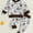Black, variant on Zehjuhan 2pcs Toddler's Football & Floral Allover Print Long Sleeve Set, Sweatshirt & Casual Pants, Baby Boy's Clothes