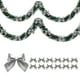 thumbnail image 2 of Guirnalda De Arco Navideo Guirnalda Navidea Artificial Con Arcos De 12 Pcs Twist Metlico Guirnalda Colgante Para El Rbol De Navidad Lmina De Chimenea Vestido Escaleras Barandilla, Ukhbmc, 2 of 8