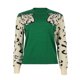 thumbnail image 4 of Pntutb moda mujer Animal Print Patchwork cuello redondo manga larga suéter suelto Pntutb Pntutb-4672, 4 of 9